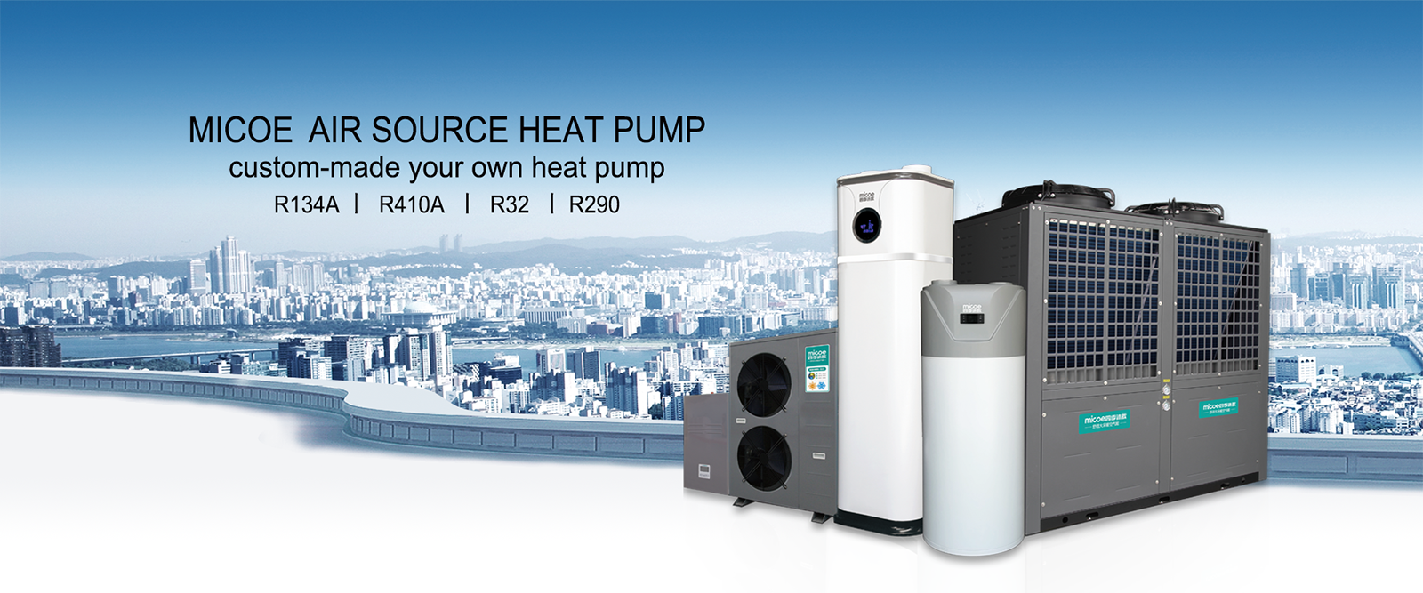 split 24kw hot water heat pump